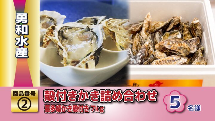 笠岡諸島の北木島より、今が旬の喜多嬉牡蠣を7kg直送！水揚げしたままの美味しさを堪能してください。
